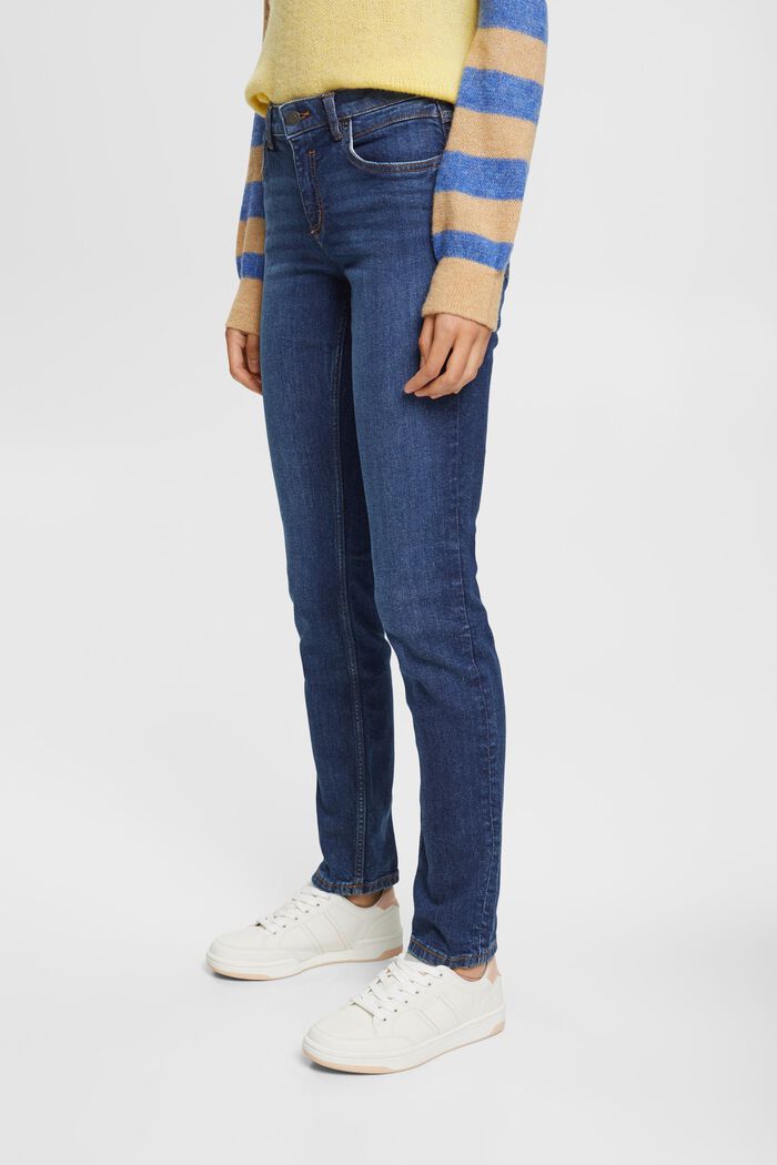 Jeans med smal passform, BLUE DARK WASHED, detail image number 0