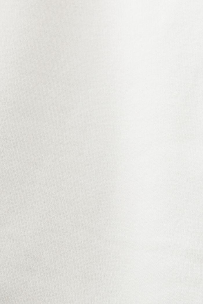 Sweatshirt med broderad logo på ärmen, OFF WHITE, detail image number 4