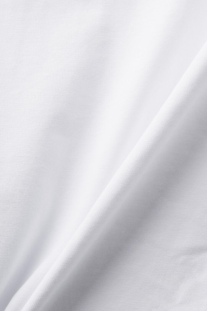 T-shirt med blomtryck och logo, WHITE, detail image number 5
