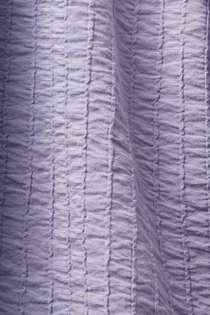 Långärmad blus med textur, LIGHT BLUE LAVENDER, detail image number 4