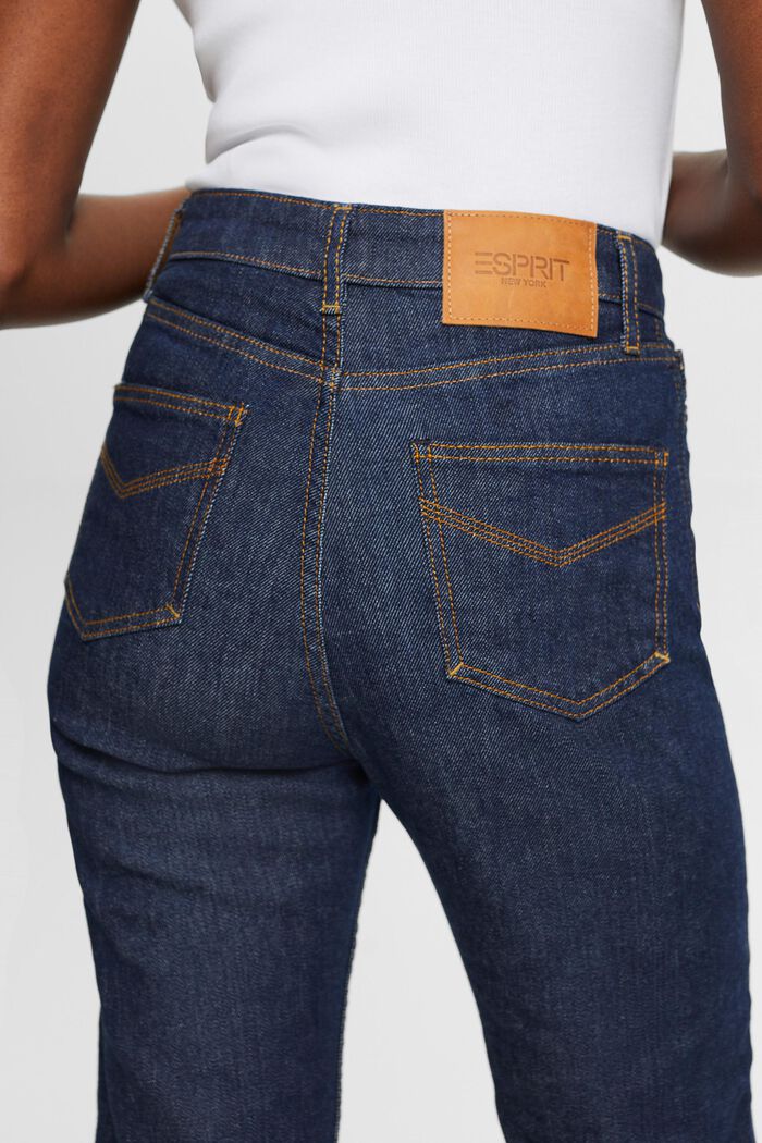 Selvedge-jeans i premiummodell med raka ben och hög midja, BLUE RINSE, detail image number 5