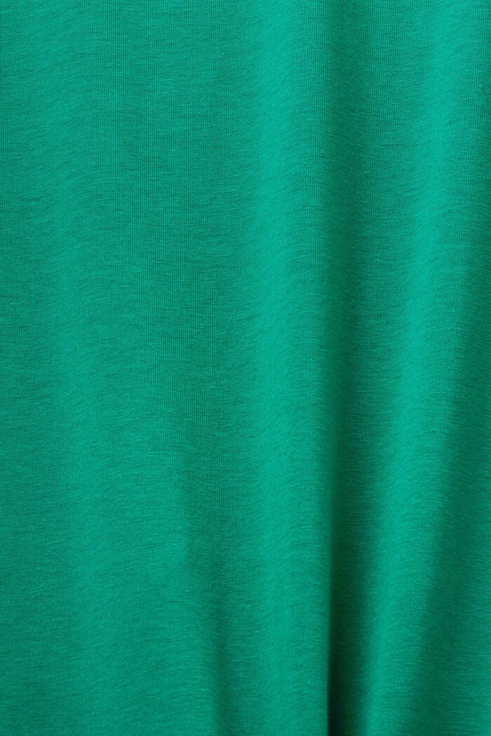 T-shirtklänning i midilängd av jersey, DARK GREEN, detail image number 5