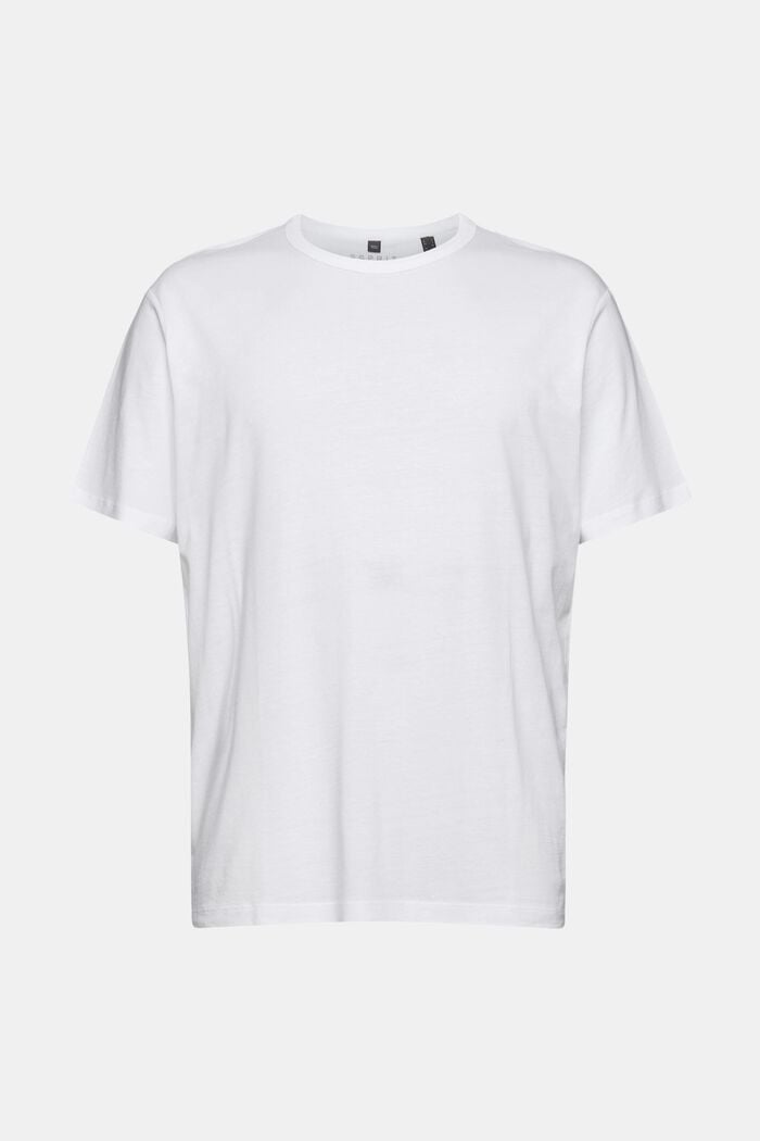 Med TENCEL™: T-shirt i oversize, WHITE, overview