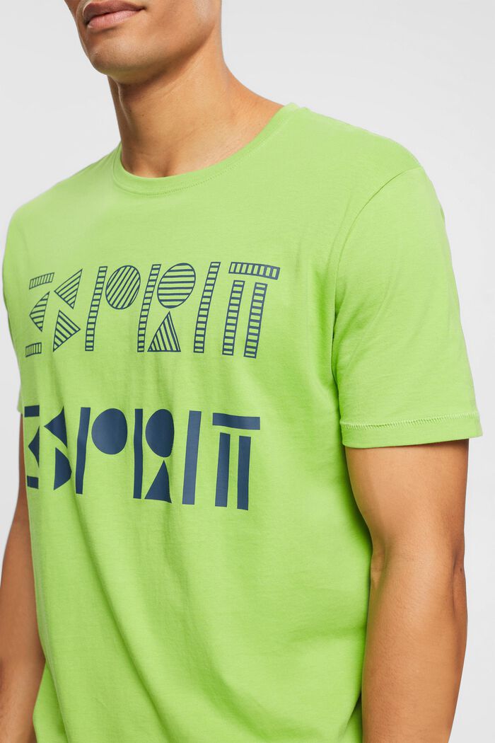 T-shirt i jersey med logotryck, CITRUS GREEN, detail image number 0