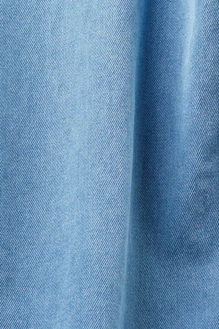 Jeansskjorta med påsydd ficka, BLUE LIGHT WASHED, detail image number 6