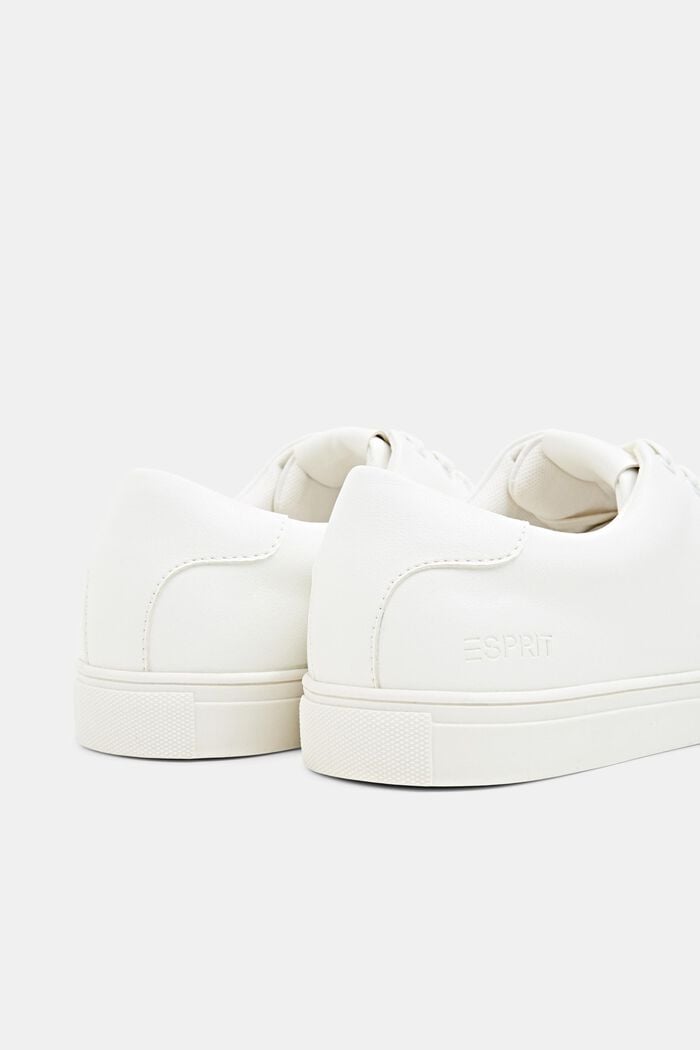 Sneakers i skinnlook, WHITE, detail image number 2