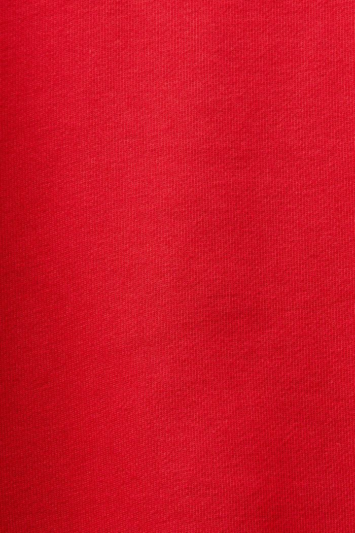 Unisex-sweatshirt i bomullsfleece med logo, RED, detail image number 7