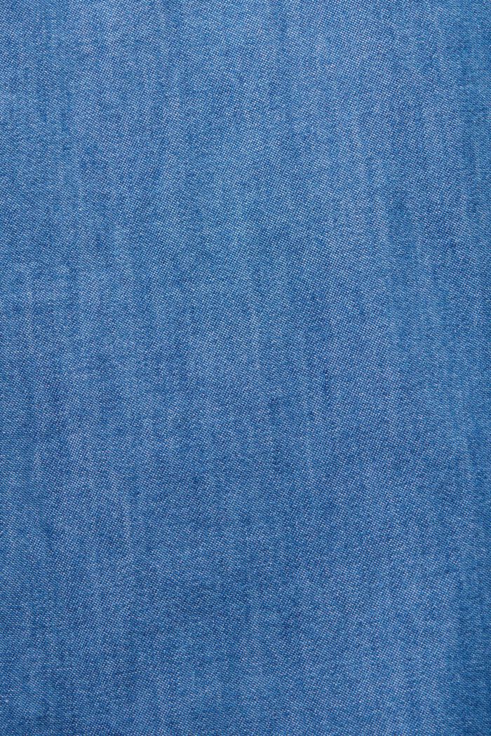 Lätt jeansklänning med knytskärp, BLUE MEDIUM WASHED, detail image number 4