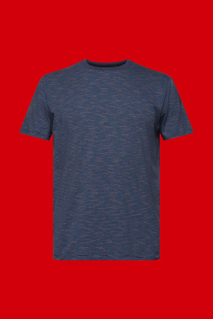T-shirt med smala ränder, NAVY, detail image number 5