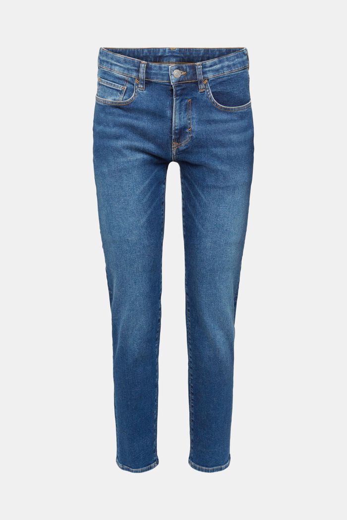 Jeans med smal passform, BLUE MEDIUM WASHED, overview