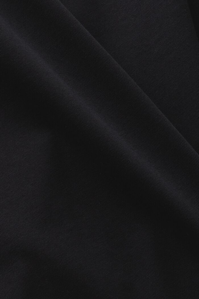T-shirt i bomullsjersey med logo, unisexmodell, BLACK, detail image number 6