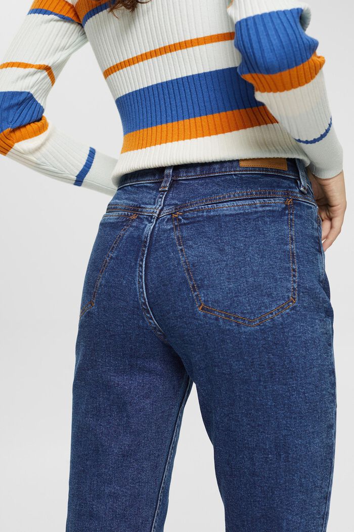 Jeans i mom-fit, BLUE DARK WASHED, detail image number 4