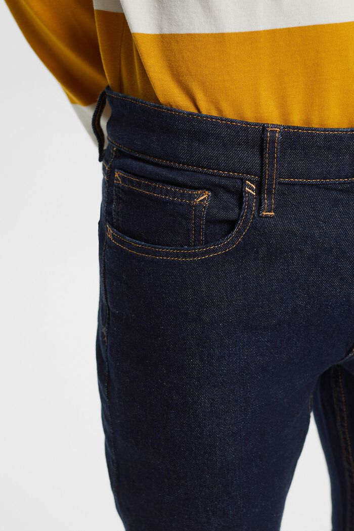 Smala jeans med medelhög midja, BLUE RINSE, detail image number 2