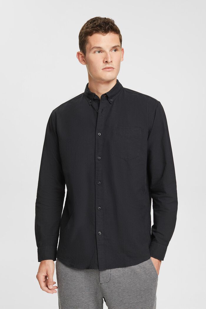 Button down-skjorta, BLACK, detail image number 0