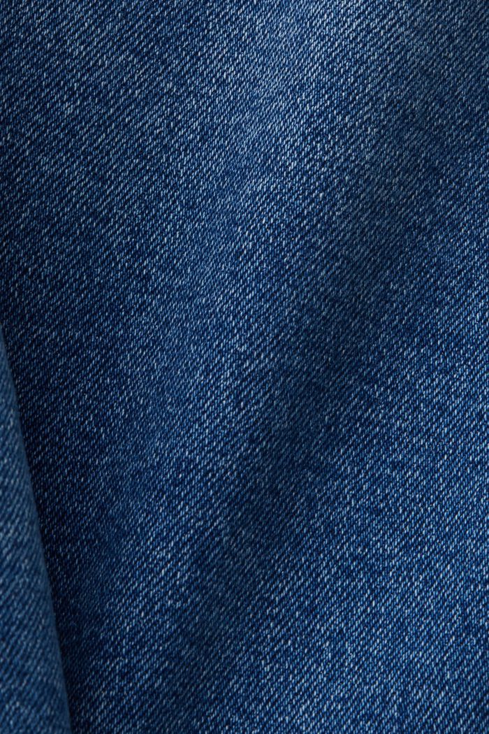 Jeansshorts med ledig smal passform, BLUE DARK WASHED, detail image number 5