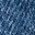 Jeanskjol i minilängd med asymmetrisk kant, BLUE DARK WASHED, swatch