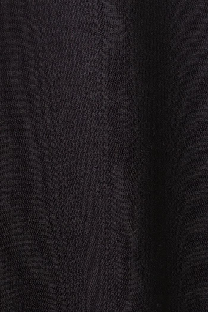 Klassisk sweatshirt, bomullsblandning, BLACK, detail image number 4