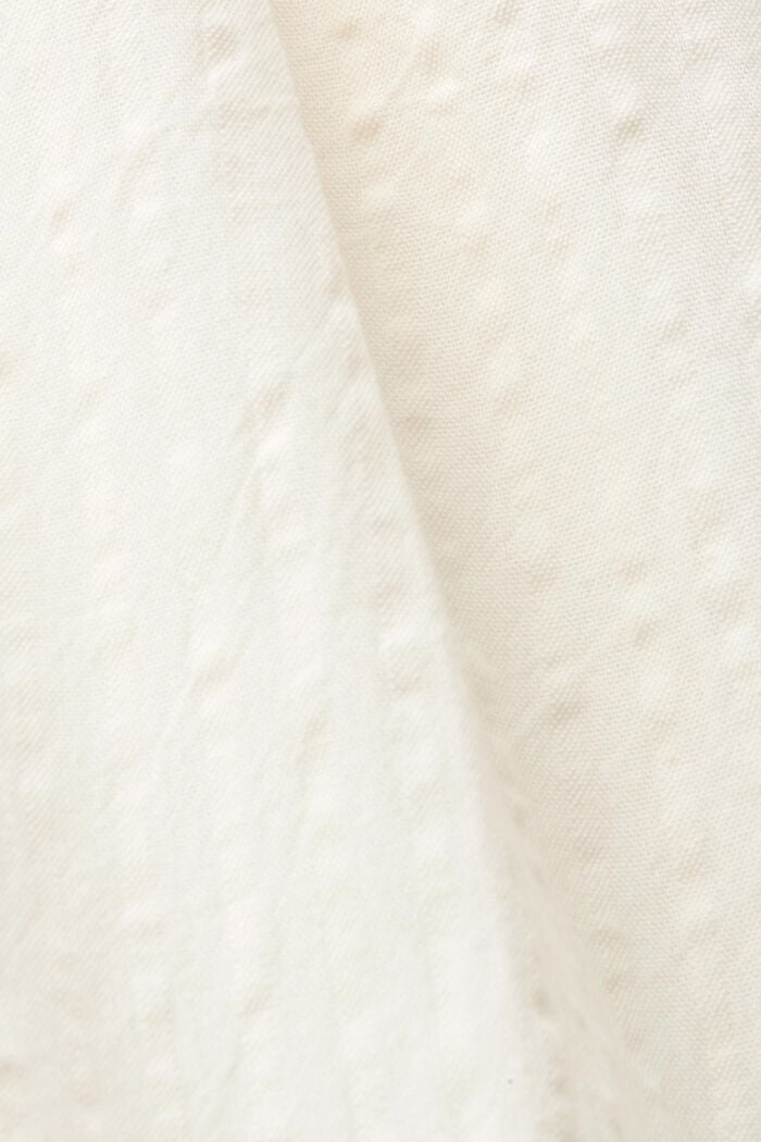 Maxiklänning med våder och knäppning framtill, WHITE, detail image number 5