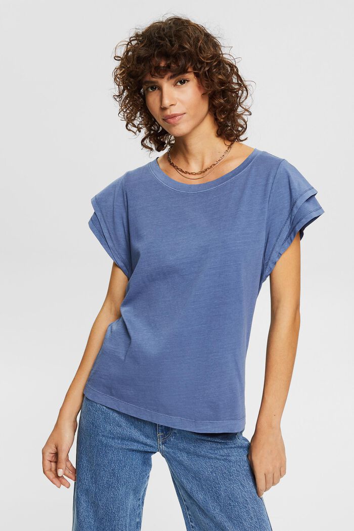 T-shirt i 100% ekologisk bomull, BLUE LAVENDER, detail image number 0