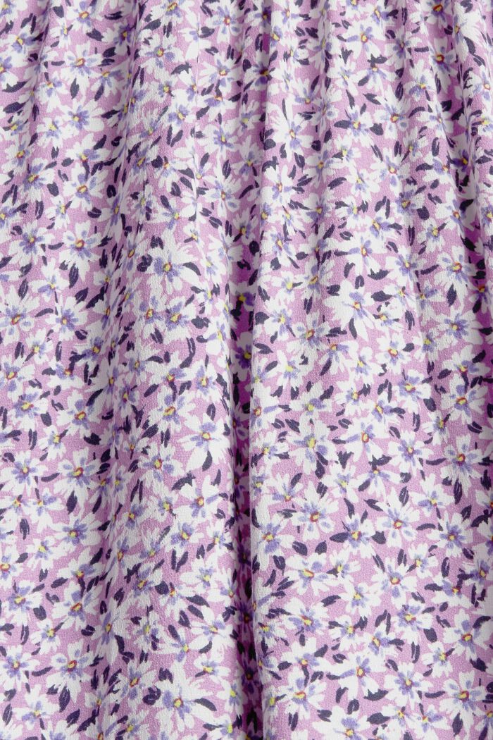 Skjortblusklänning med mönster, LENZING™ ECOVERO™, LILAC, detail image number 4