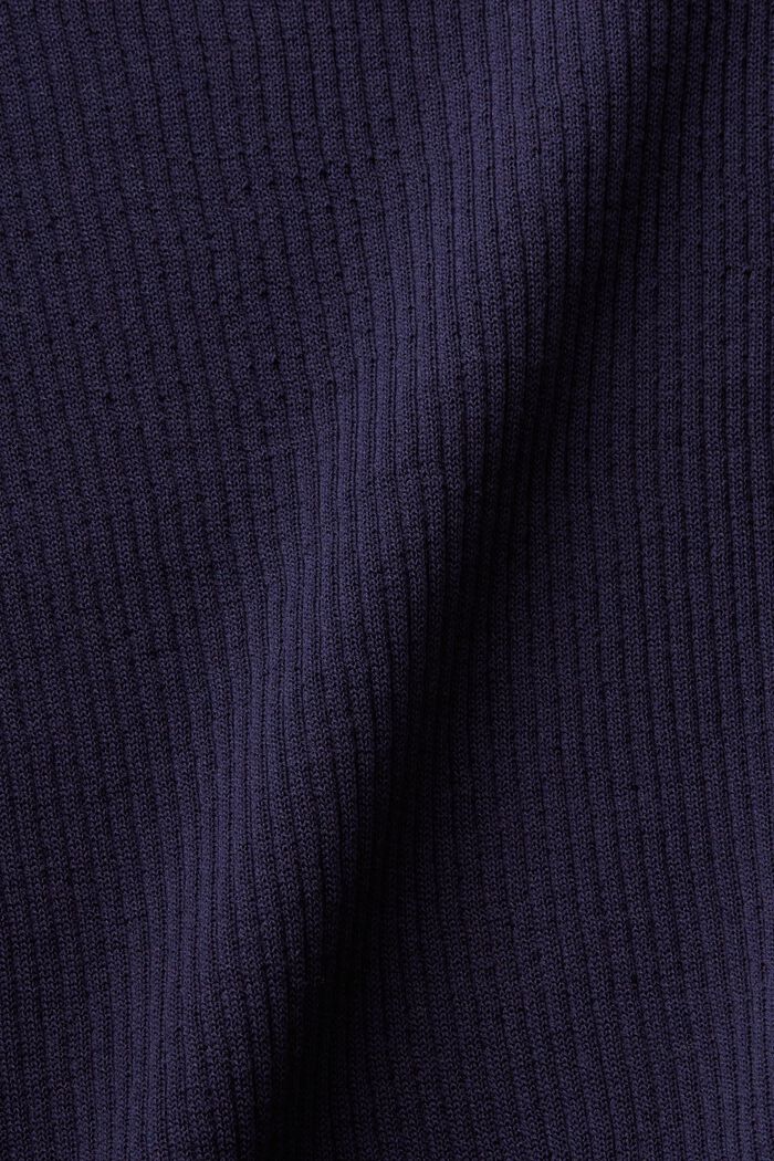 Sömlös kortärmad tröja, NAVY, detail image number 4
