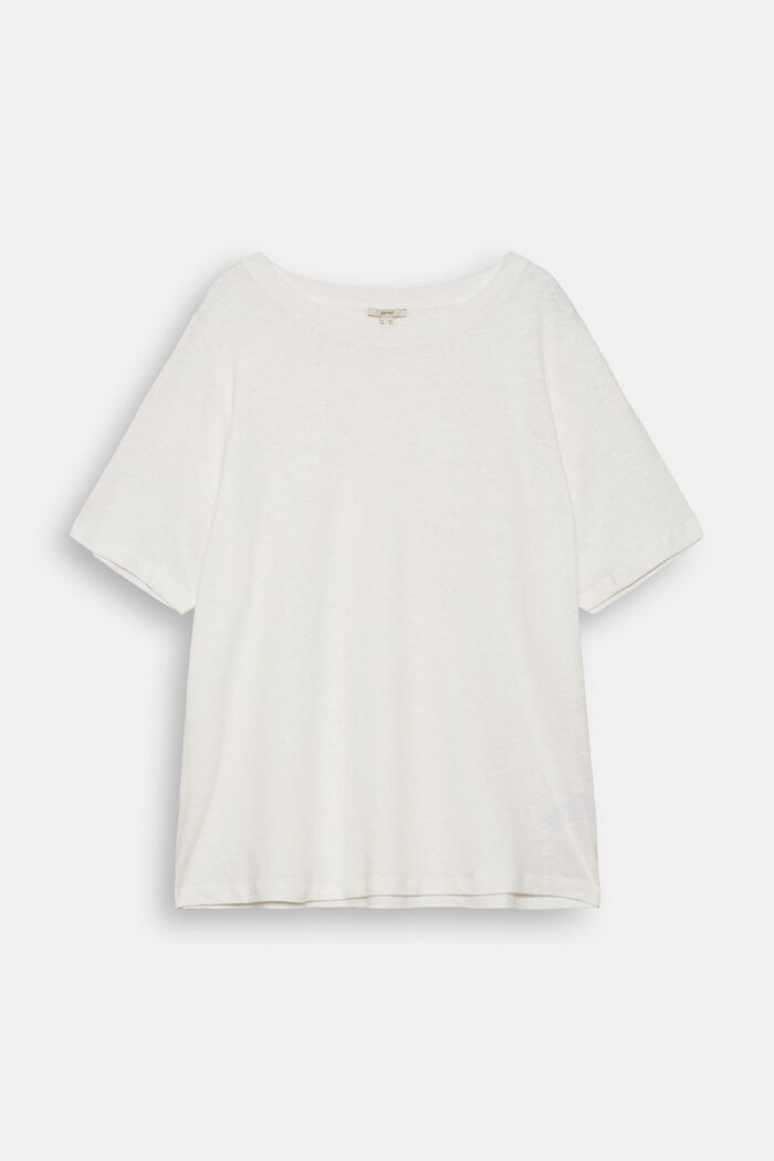 CURVY med linneandel: bas-T-shirt