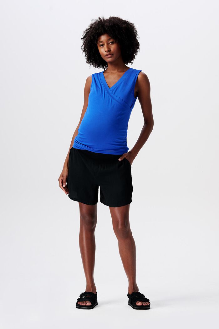 MATERNITY Shorts med linning under magen, DEEP BLACK, detail image number 0