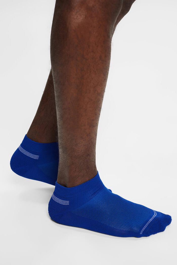 3-pack sneakersstrumpor med meshstruktur, BLACK/BLUE, detail image number 2