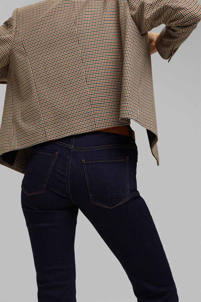 Bootcut-jeans i basmodell med ekobomull, BLUE RINSE, detail image number 5