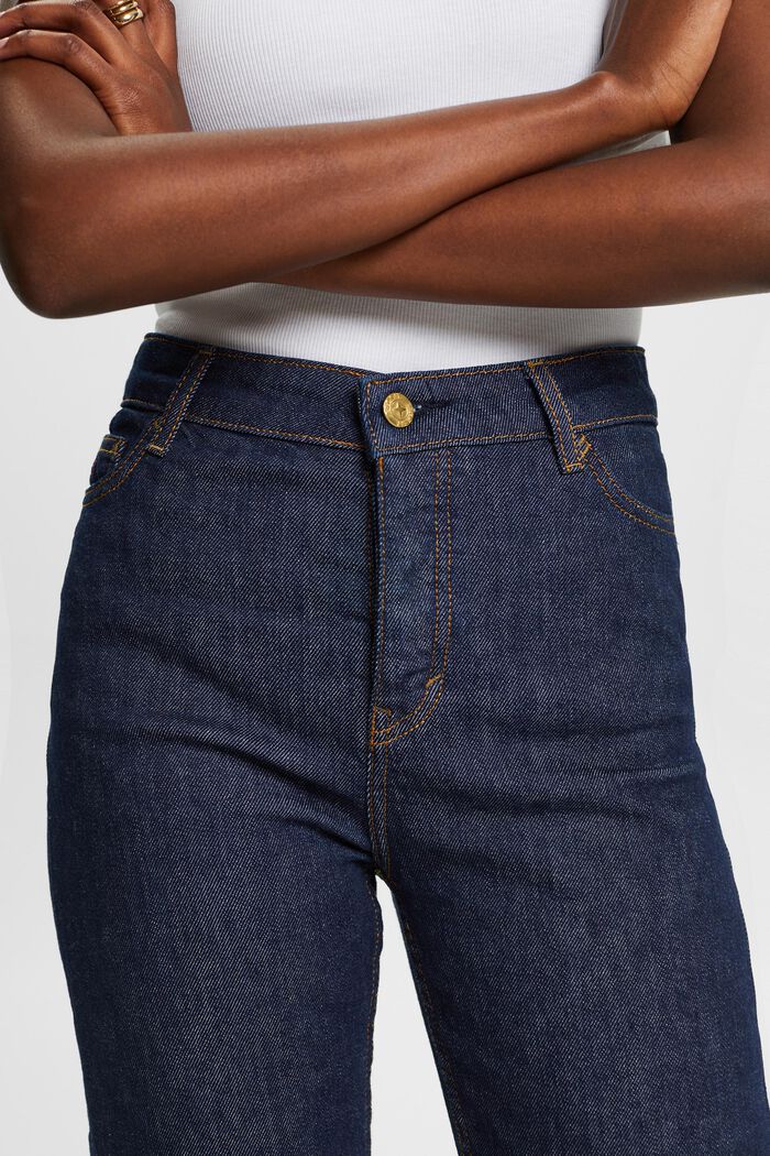 Selvedge-jeans i premiummodell med raka ben och hög midja, BLUE RINSE, detail image number 1