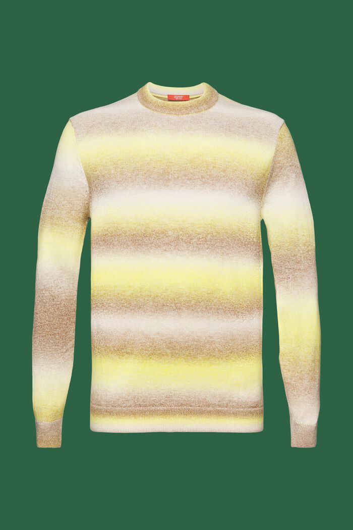 Rundringad tröja med färgskiftande ränder, BARK, detail image number 6