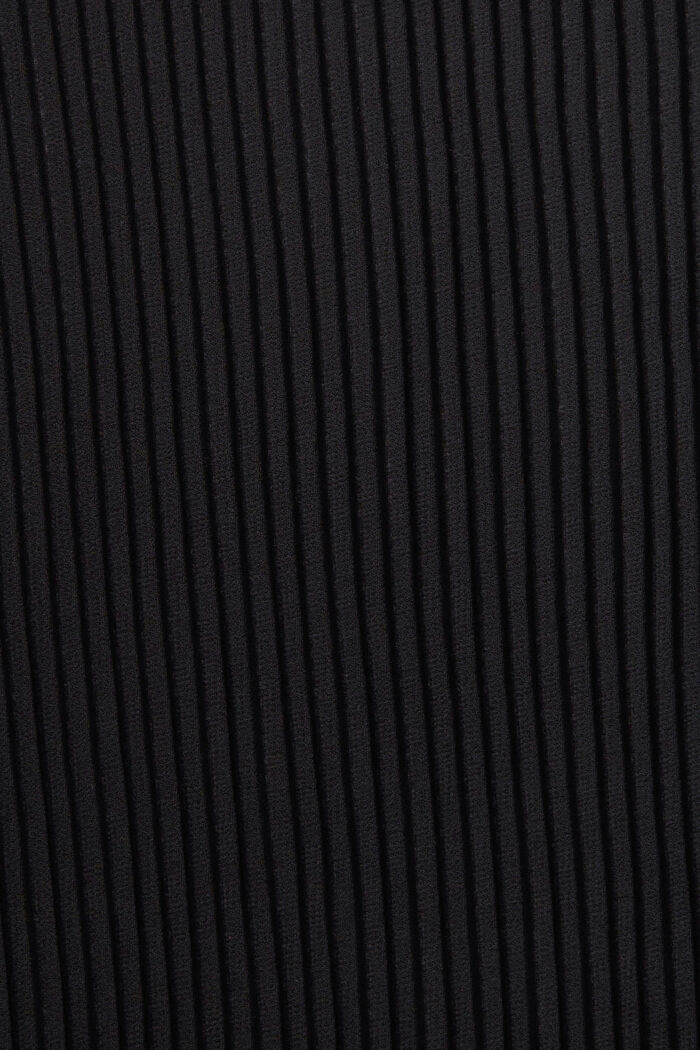 Plisserad klänning utan ärm, LENZING™ ECOVERO™, BLACK, detail image number 5