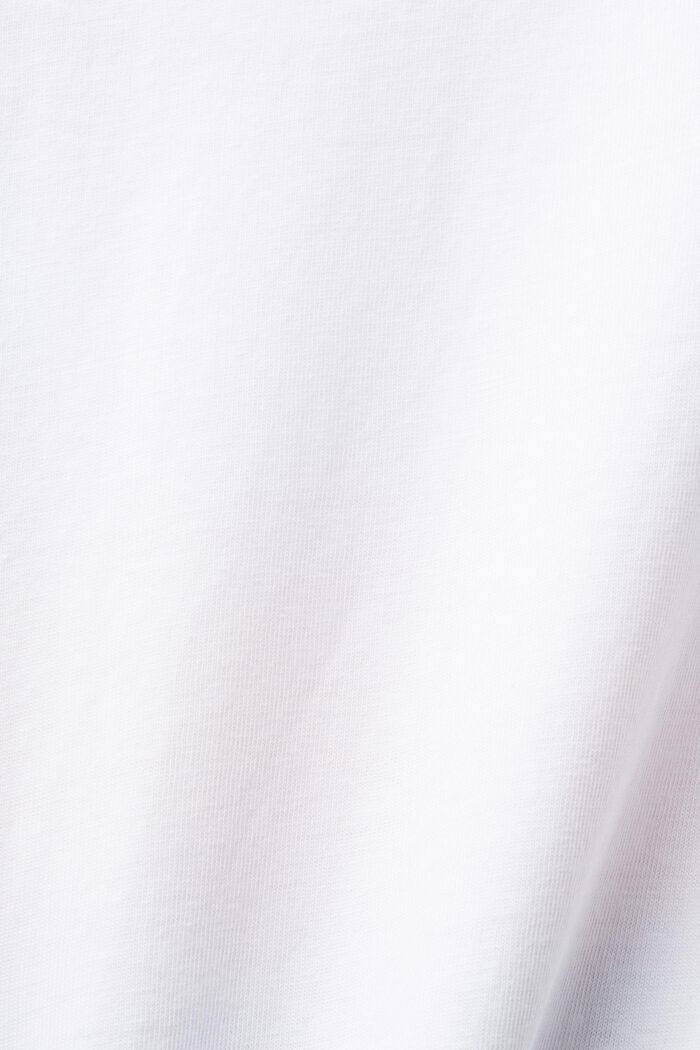 T-shirt i bomull med tryck, WHITE, detail image number 5
