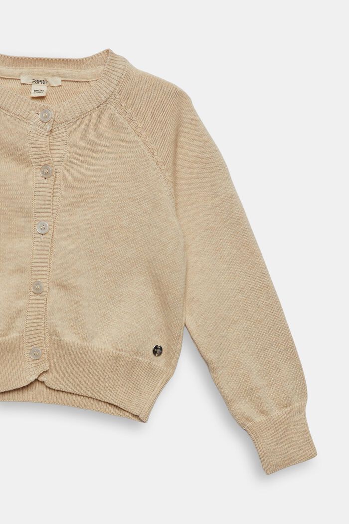 Sweaters cardigan, LIGHT BEIGE, detail image number 1