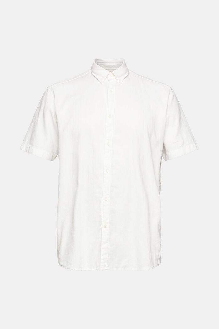 Skjorta med button down-krage, OFF WHITE, overview