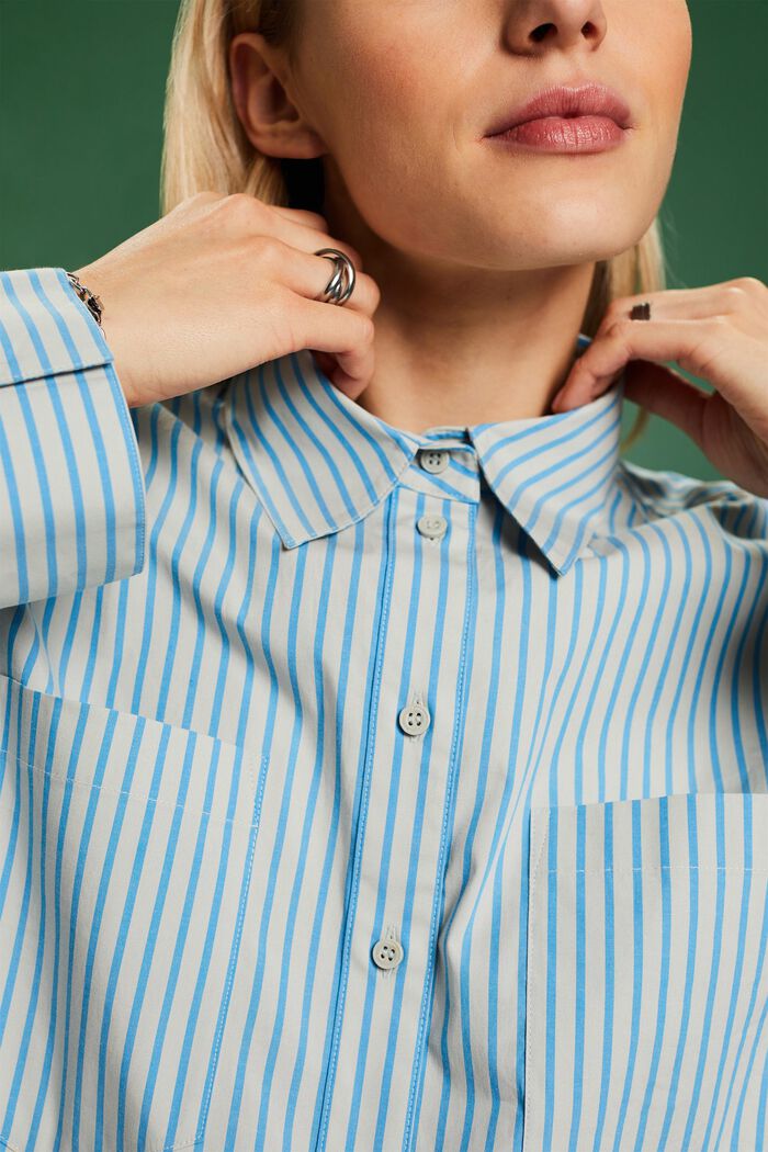 Randig button down-skjorta, BLUE, detail image number 3