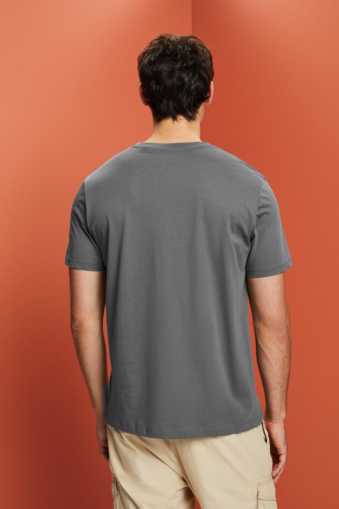 T-shirt i jersey, 100% bomull, DARK GREY, detail image number 3