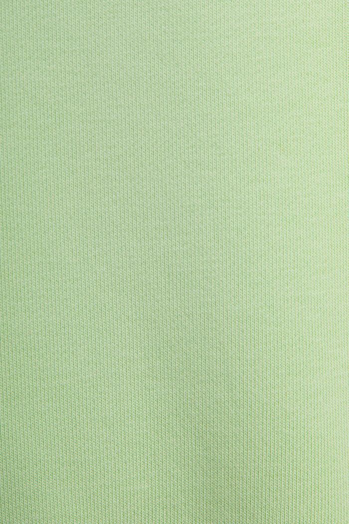 Unisex-sweatshirt i bomullsfleece med logo, LIGHT GREEN, detail image number 4