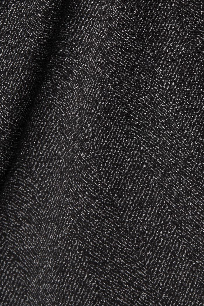 Mix + match HERRINGBONE A-linjeformad kjol, BLACK, detail image number 4