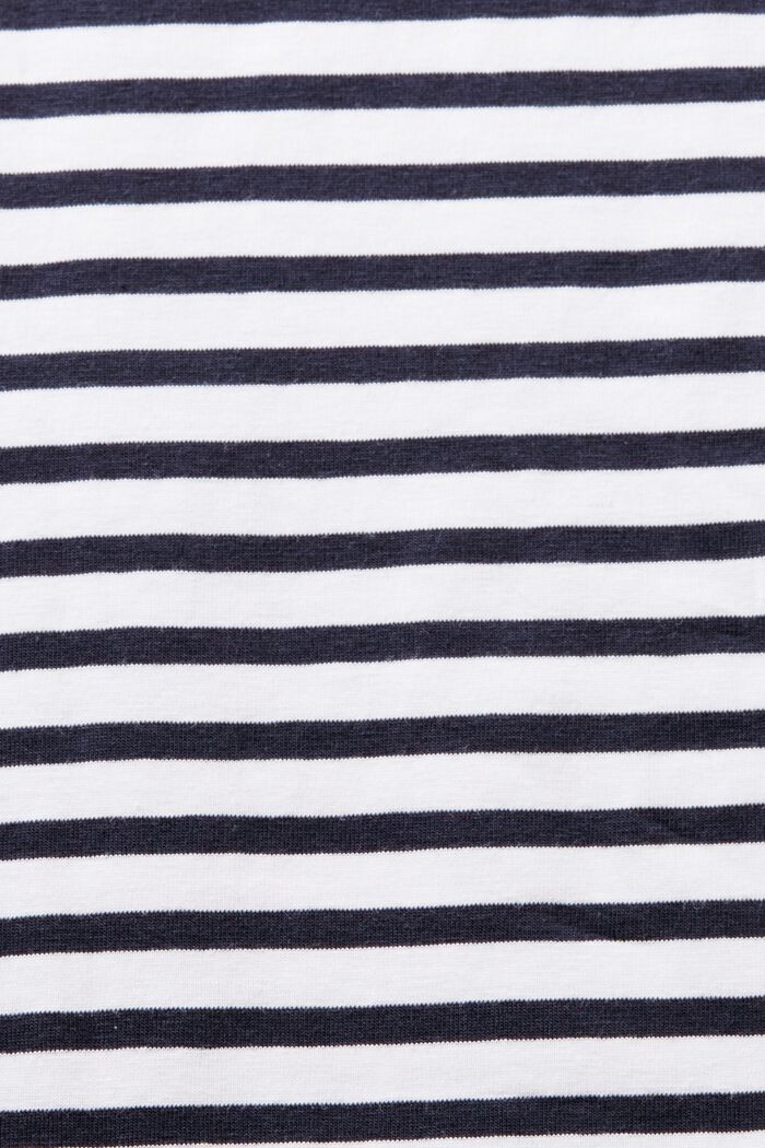 Randig T-shirt i bomull med båtringning, WHITE, detail image number 5