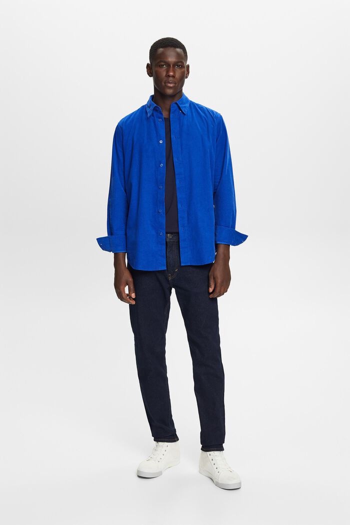 Manchesterskjorta, 100% bomull, BRIGHT BLUE, detail image number 4