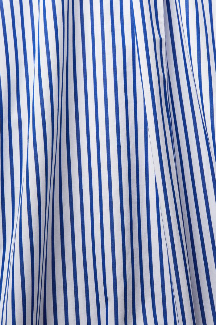 Randig skjorta i poplin, BRIGHT BLUE, detail image number 5