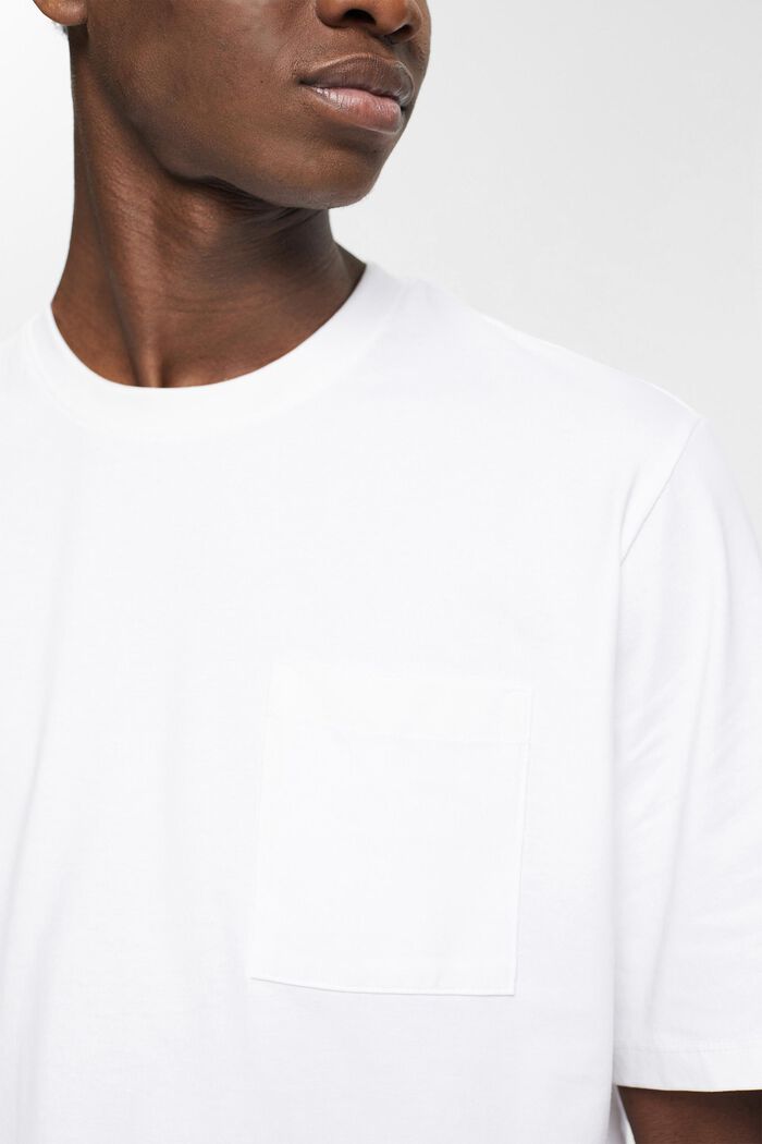 T-shirt i jersey, 100% bomull, WHITE, detail image number 0