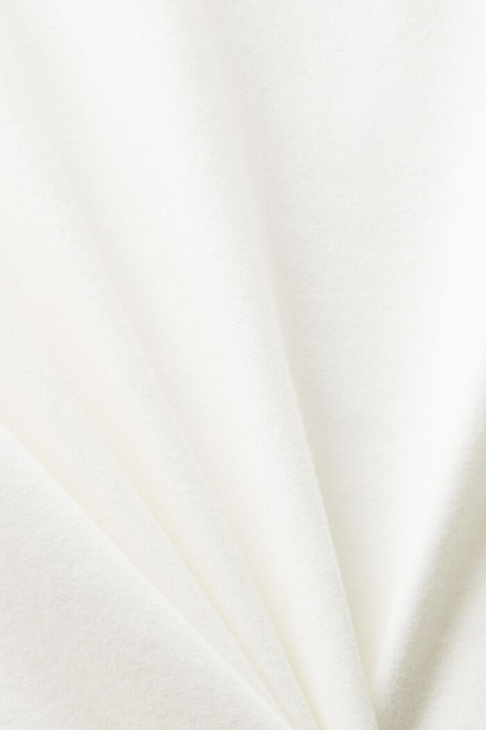 Långärmad jerseytopp i bomull, OFF WHITE, detail image number 5