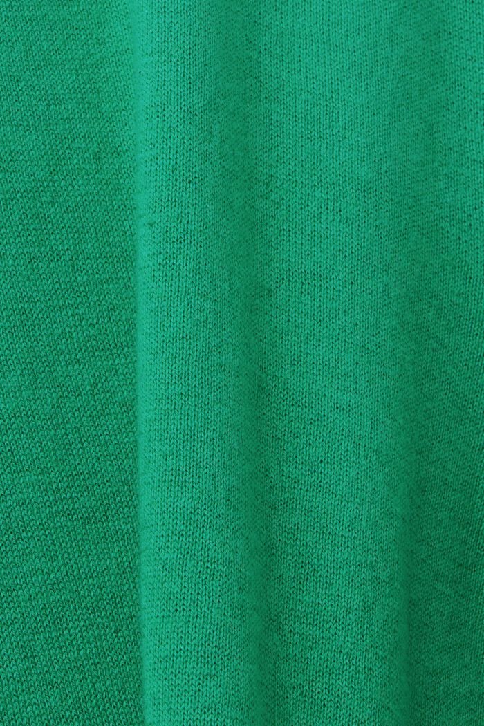 Tenniströja i blandad TENCEL och hållbar bomull, GREEN, detail image number 5