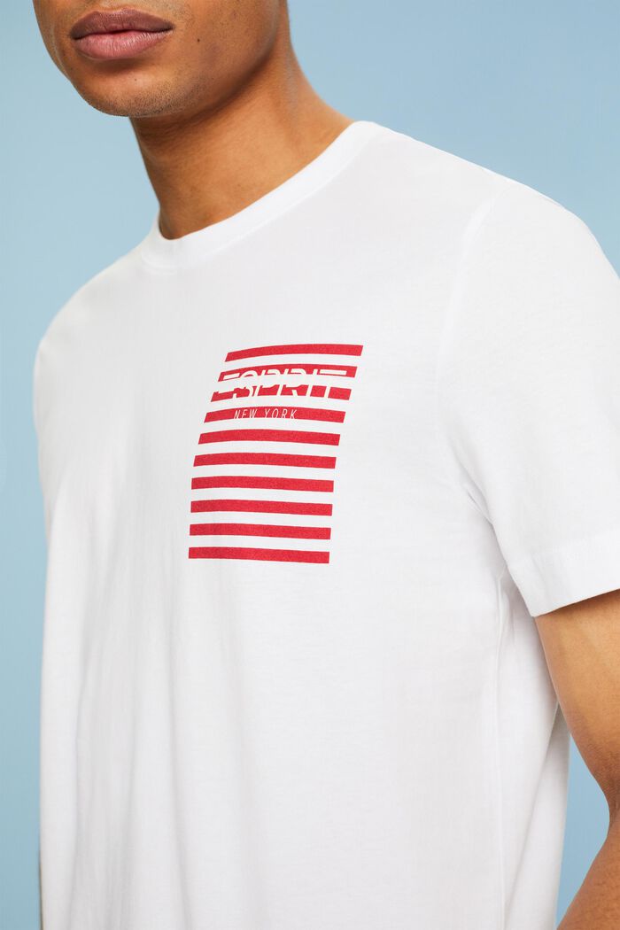 T-shirt med logo, WHITE, detail image number 3