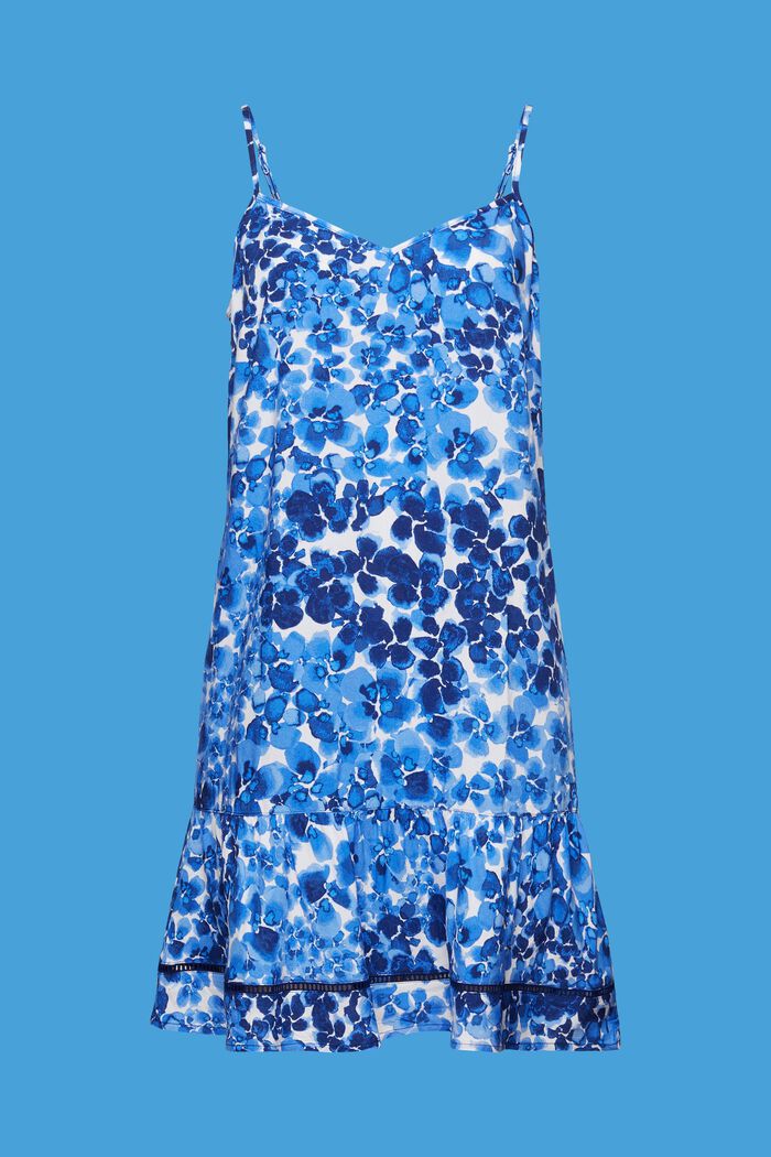 Kort strandklänning med axelband, LENZING™ ECOVERO™, BLUE, detail image number 5