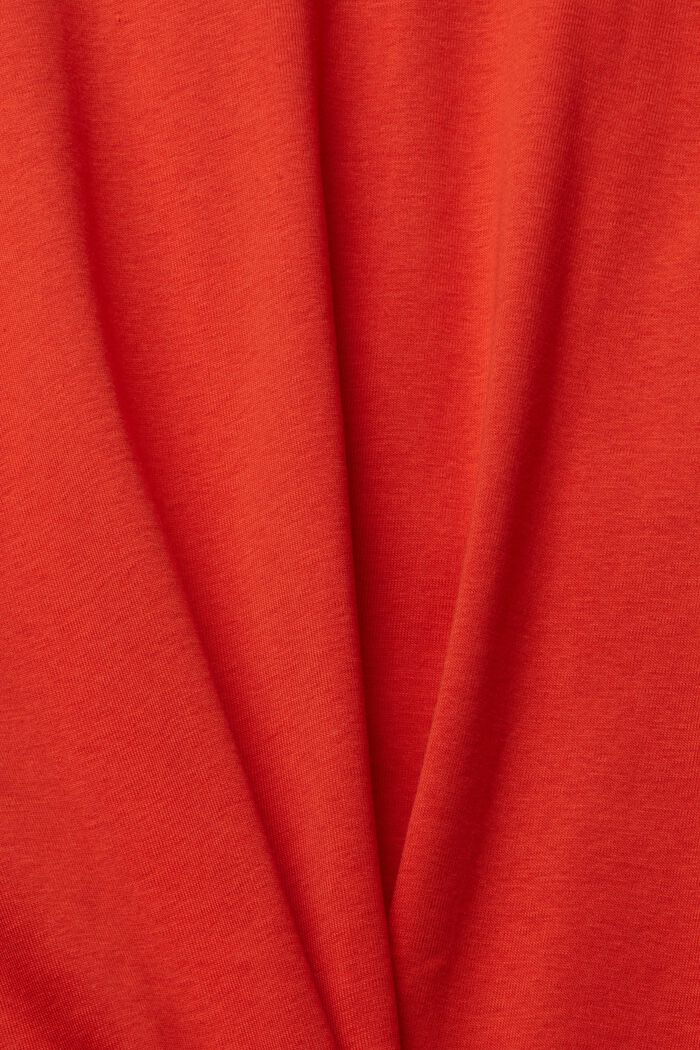Topp med 3/4-ärm, ORANGE RED, detail image number 1