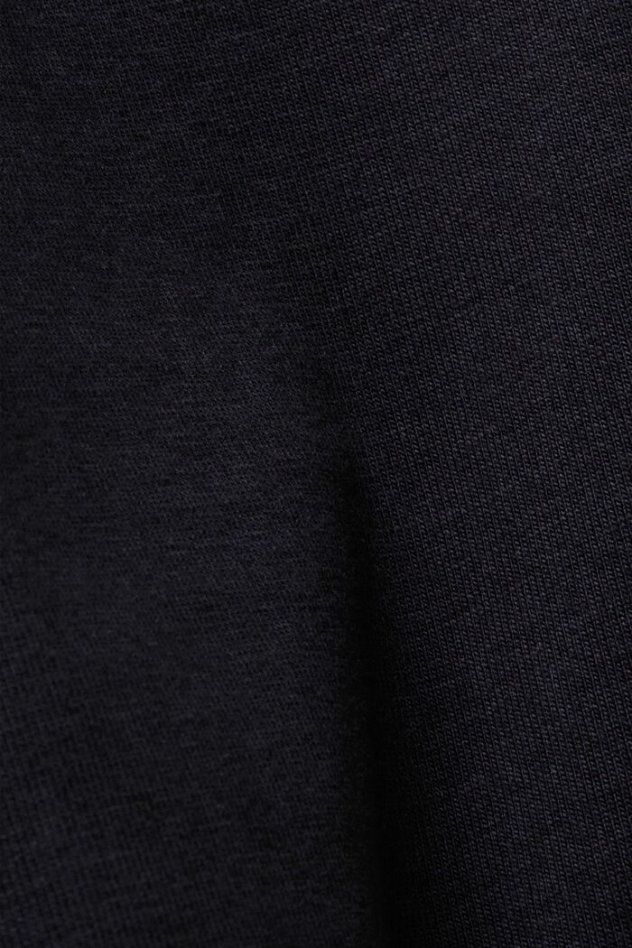 Midikjol i jersey, hållbar bomull, BLACK, detail image number 6