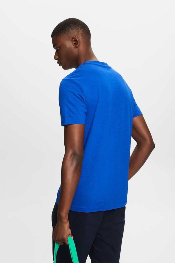 T-shirt av slub-bomull med logo på fickan, BRIGHT BLUE, detail image number 2